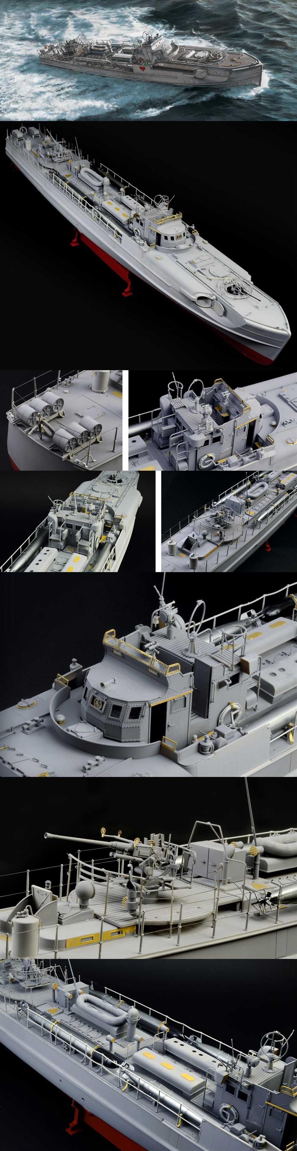 Italeri 1/35 5620 Schnellboot S-38 German WW2 Fast Attack Boat Kit