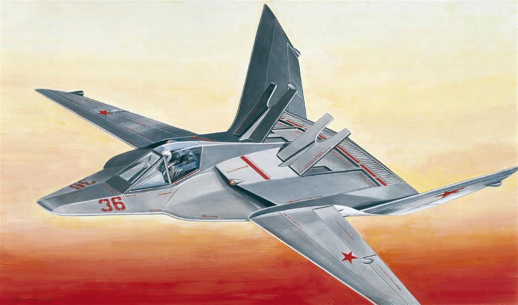 Italeri 1/72 162 MiG 37B Ferret E Stealth Aircaft Kit