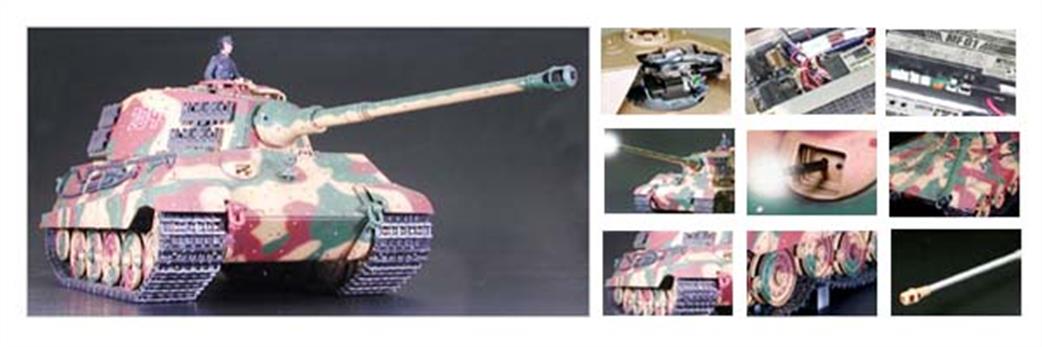 Tamiya 1/16 56018 German King Tiger Tank Panzerkampfwagon VI Production Turret with Full Option