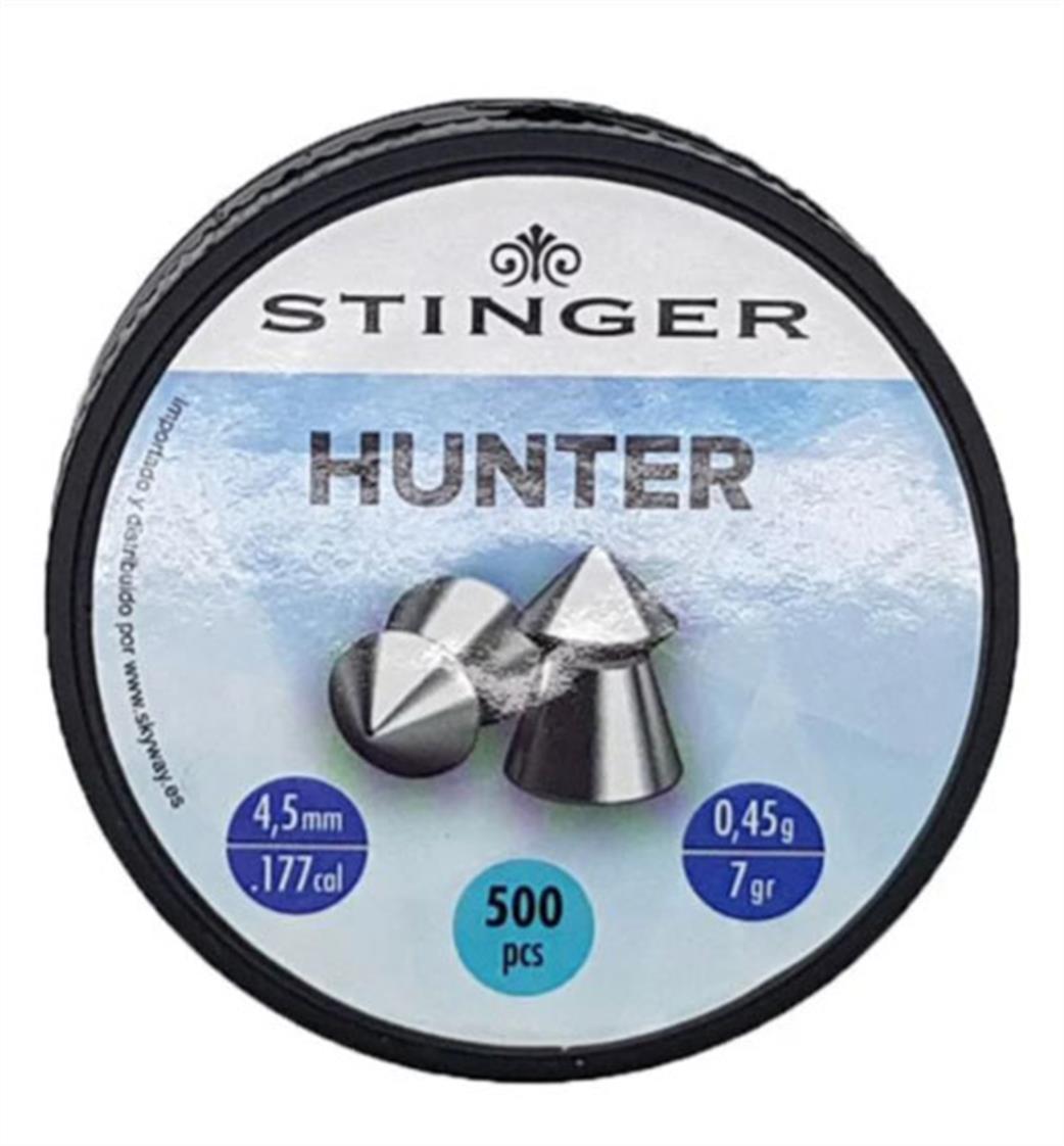 Huntex  H40004 Hunter .177 Pointed Hunter Pellets Tin Of 500