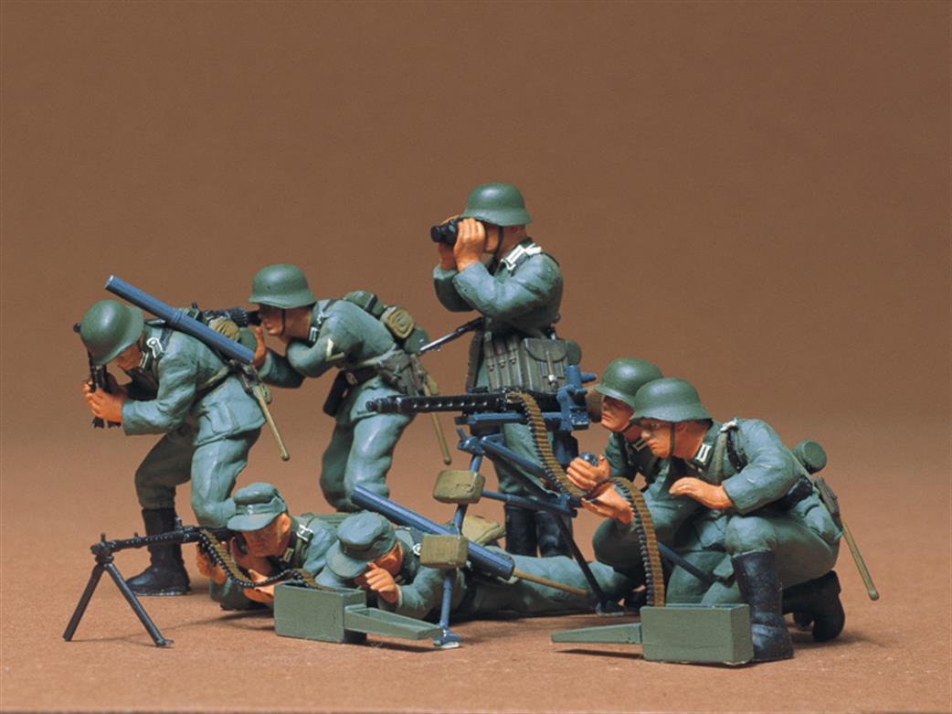 Tamiya 1/35 35038 German Machine Gun Troops WW2 Figure Set