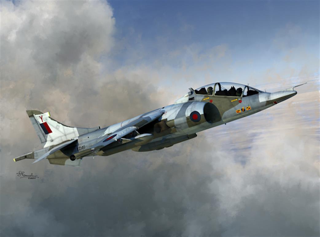 Sword 1/72 72098 BAe Harrier T Mk.2/Mk.2A/Mk.4/Mk.4N VTOL Aircraft Kit