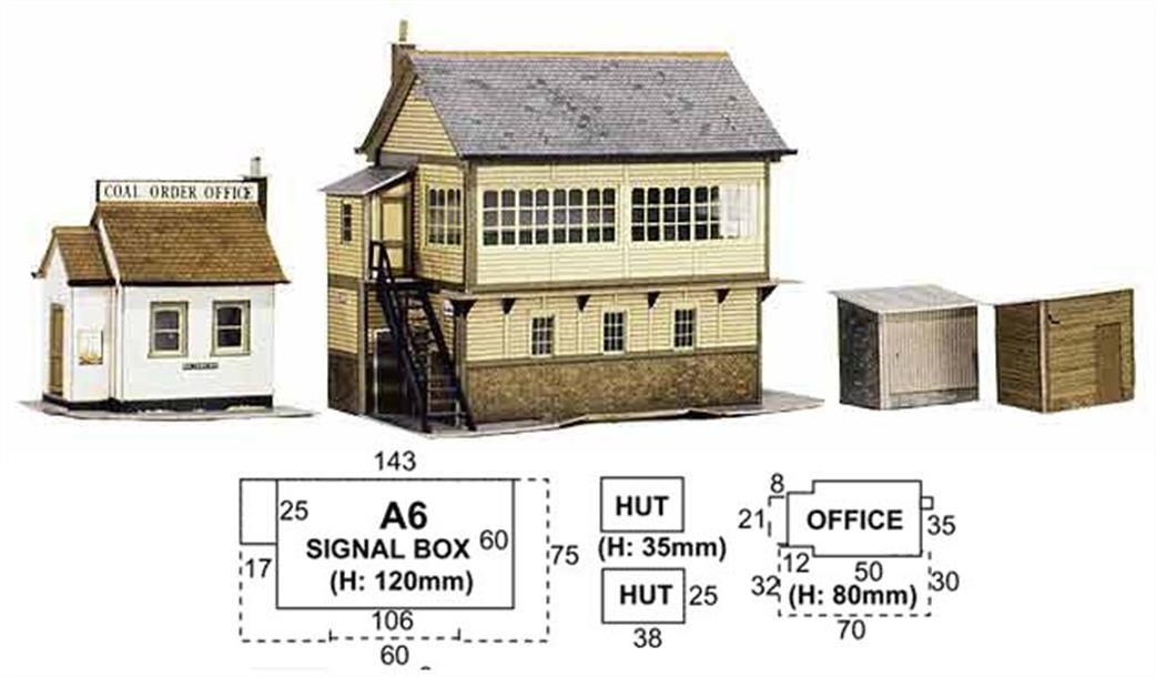 Superquick OO A6 Signal Box Printed Card Kit