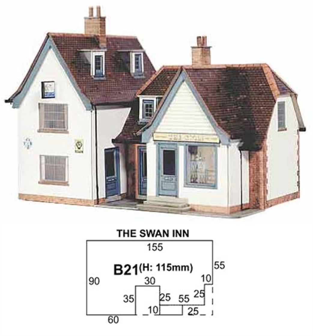 Superquick OO B21 The Swan Inn Printed Card Kit