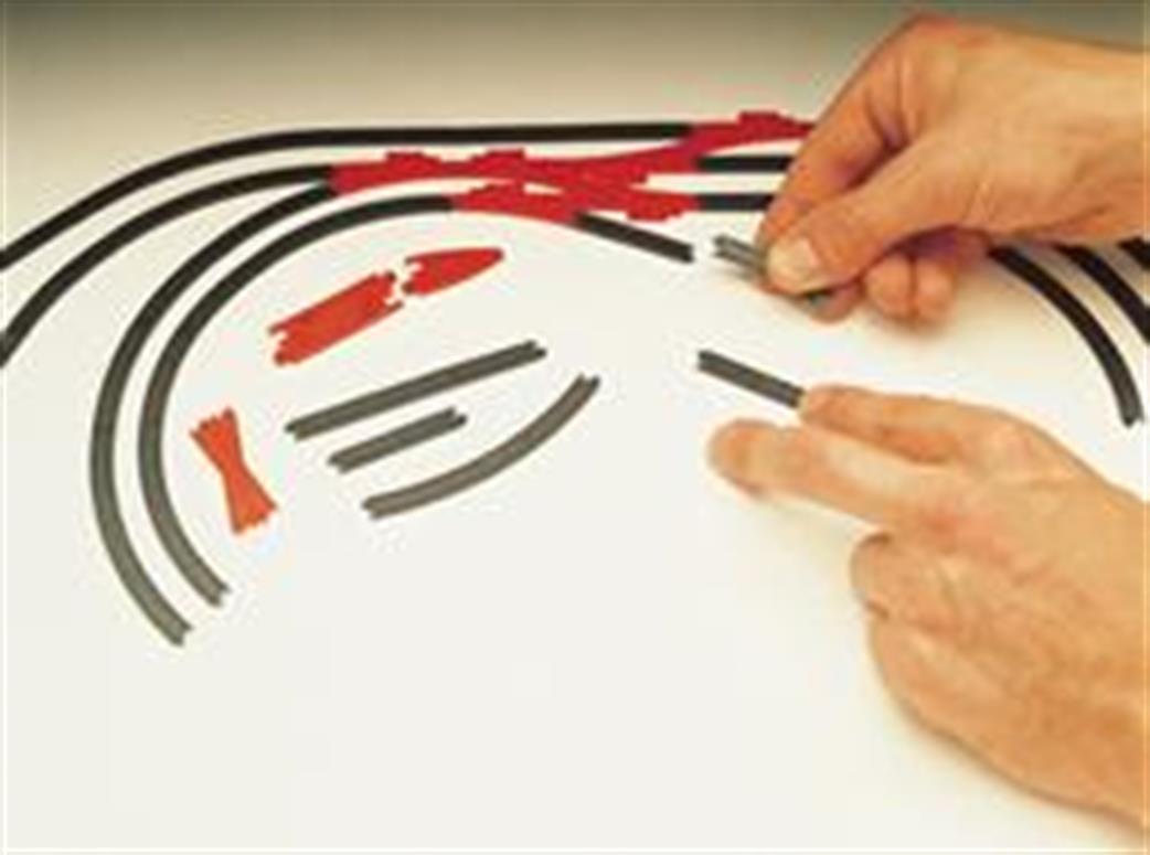 Hornby OO R619 Track Planning Symbols - Templates 1/4 Scale