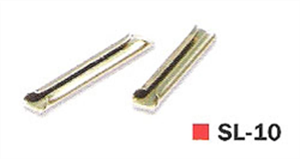 Peco OO/HO SL-10 Rail Joiners Nickel Silver Code 100 for OO, O-16.5 and O gauge Bullhead Track Pack of 24