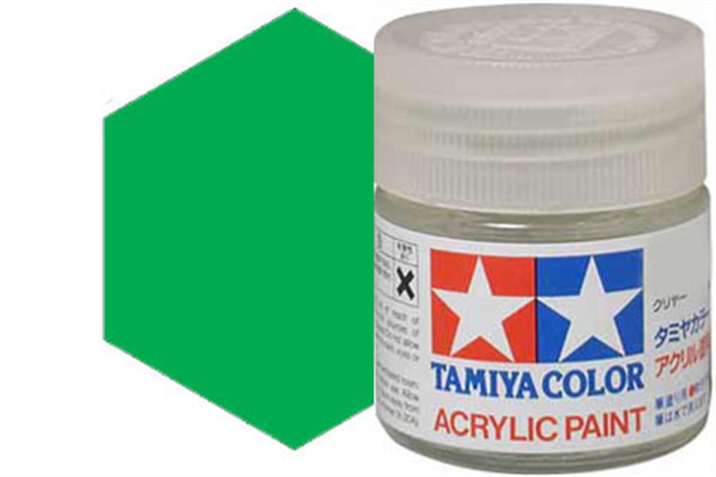 Tamiya  X-25 X25 Mini Acrylic Paint Clear Green 10ml