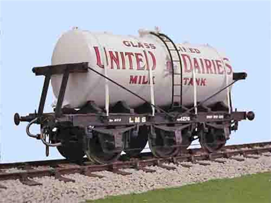 Slaters Plastikard O Gauge 7073 LMS 6 Wheel Milk Tank