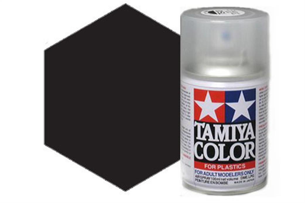 Tamiya  TS-6 TS6 Synthetic Lacquer Spray Paint Matt Black 100ml