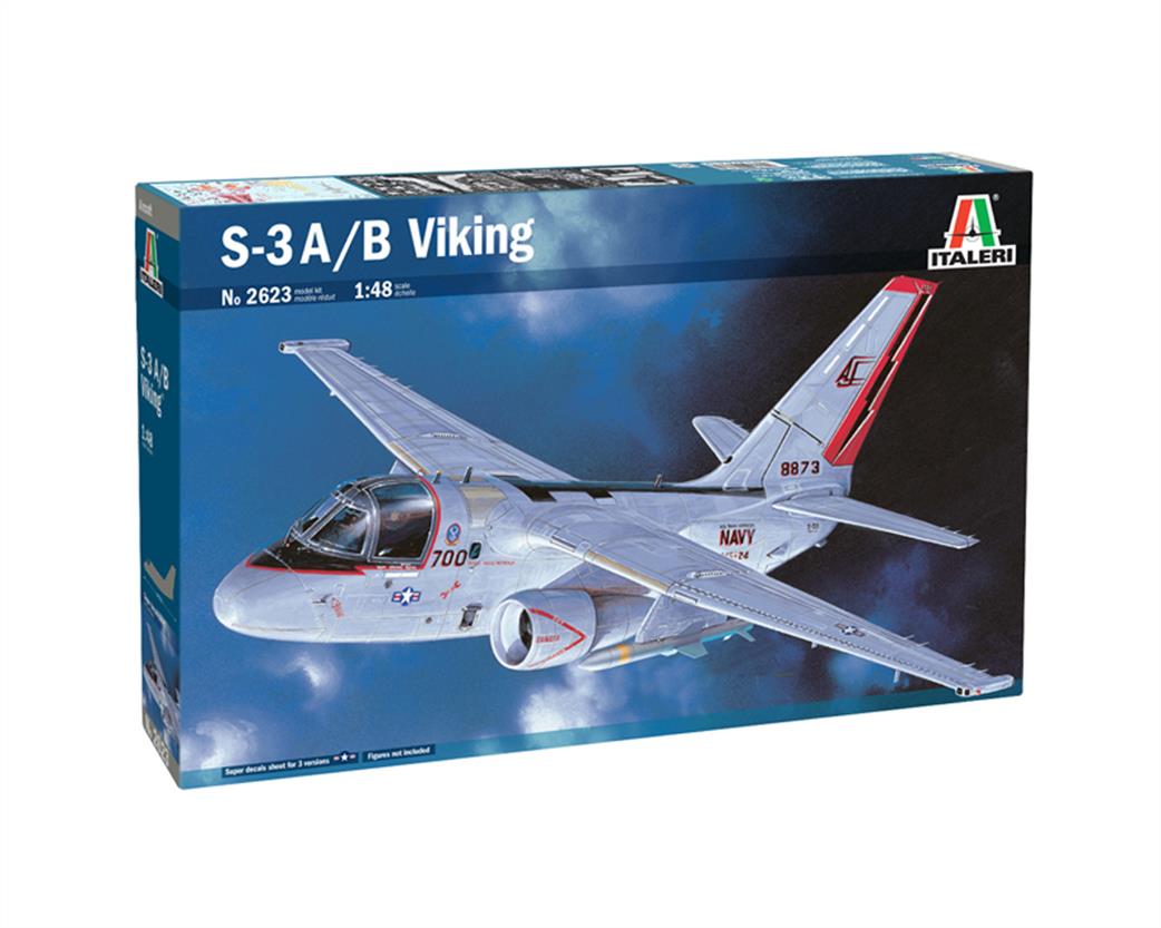 Italeri 1/48 2623 USN S3 A/B Viking Anti Submarine Aircraft kit