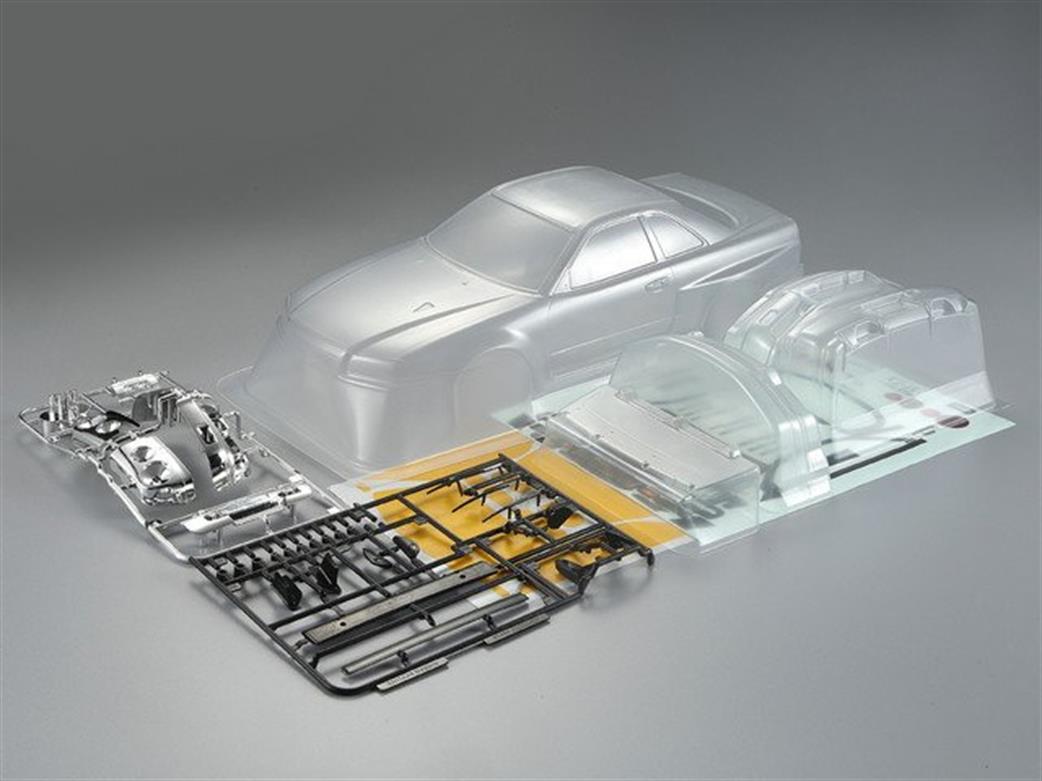 Killerbody 1/10 KB48626 Nissan R34 195mm Clear Polycarbonate Bodyshell