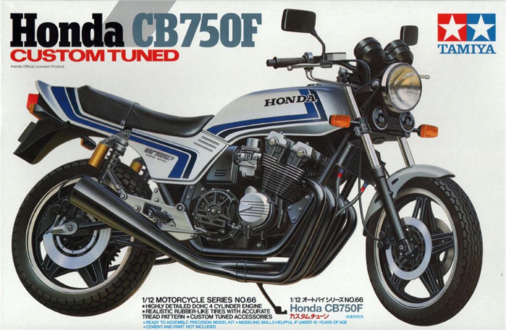 Tamiya 1/12 14066 Honda CB750f Custom Tuned Motorbike Model Kit