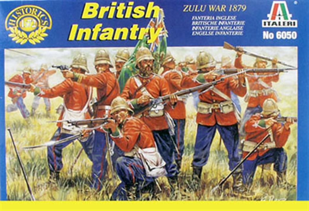Italeri 1/72 6050 Zulu War British Infantry Plastic Unpainted Figures