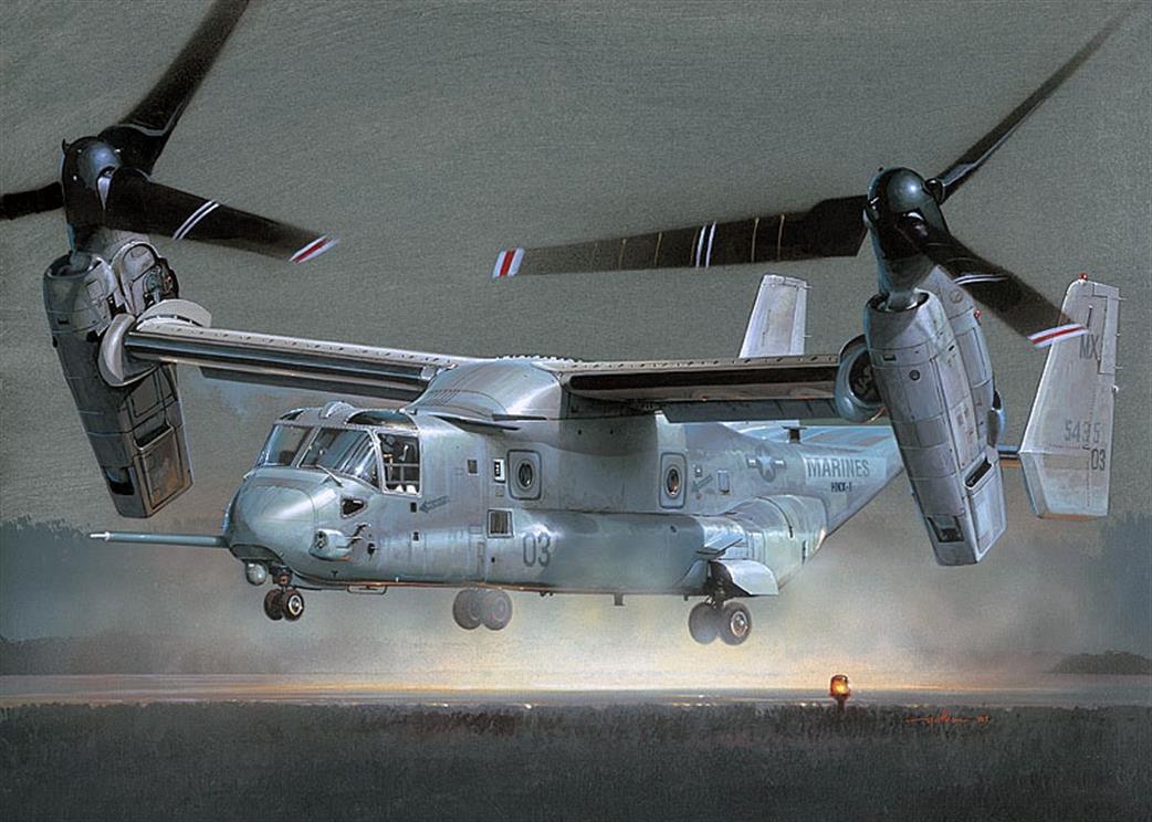 Italeri 1/48 2622 US Marine Corp V-22 Osprey swing rotor aircraft Kit