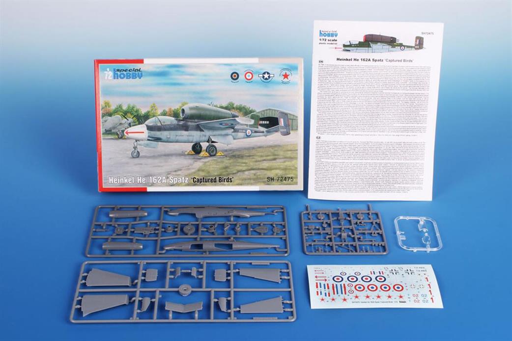 Special Hobby 1/72 72475 He 162A Spatz German Jet Fighter Plastic Kit