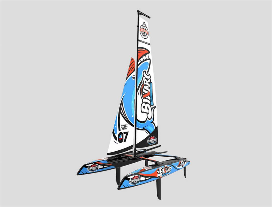 Joysway 1/100 JY8807V3 Binary V3 Catamaran Sailboat RTR with Smart Sail Tech