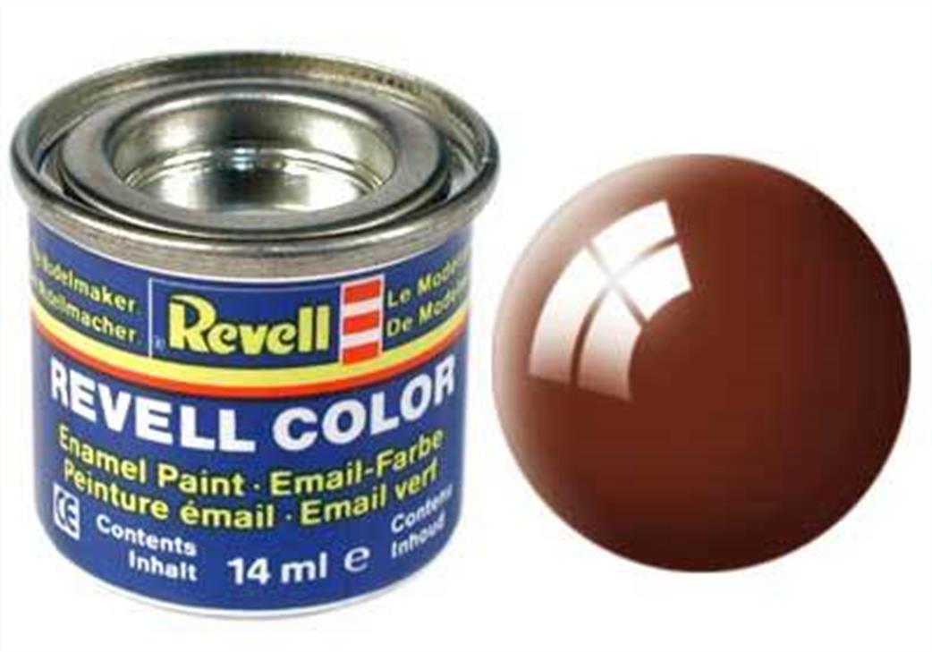 Revell  REV80 80 Gloss Mud Brown 14ml Enamel Paint Tinlet