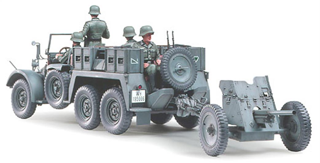 Tamiya 1/35 35259 German Kruppe Towing Truck with 37mm Pak & Crew