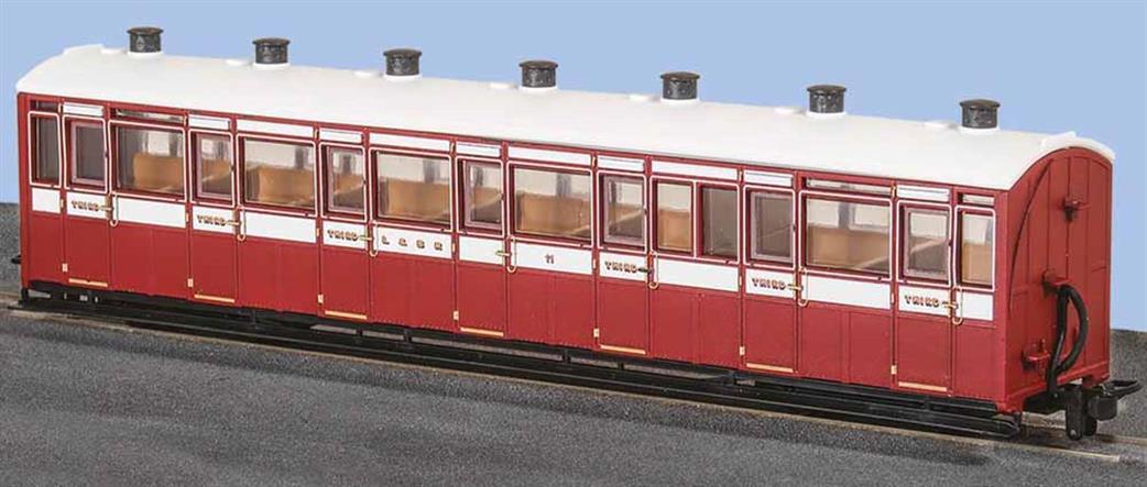 Peco OO9 GR-440A Lynton & Barnstaple All Third Coach 11 L&B Lake & White Livery