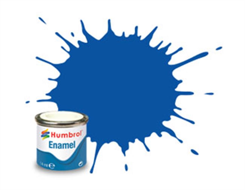 Humbrol  E14/14 14 Gloss French Blue Enamel Paint 14ml