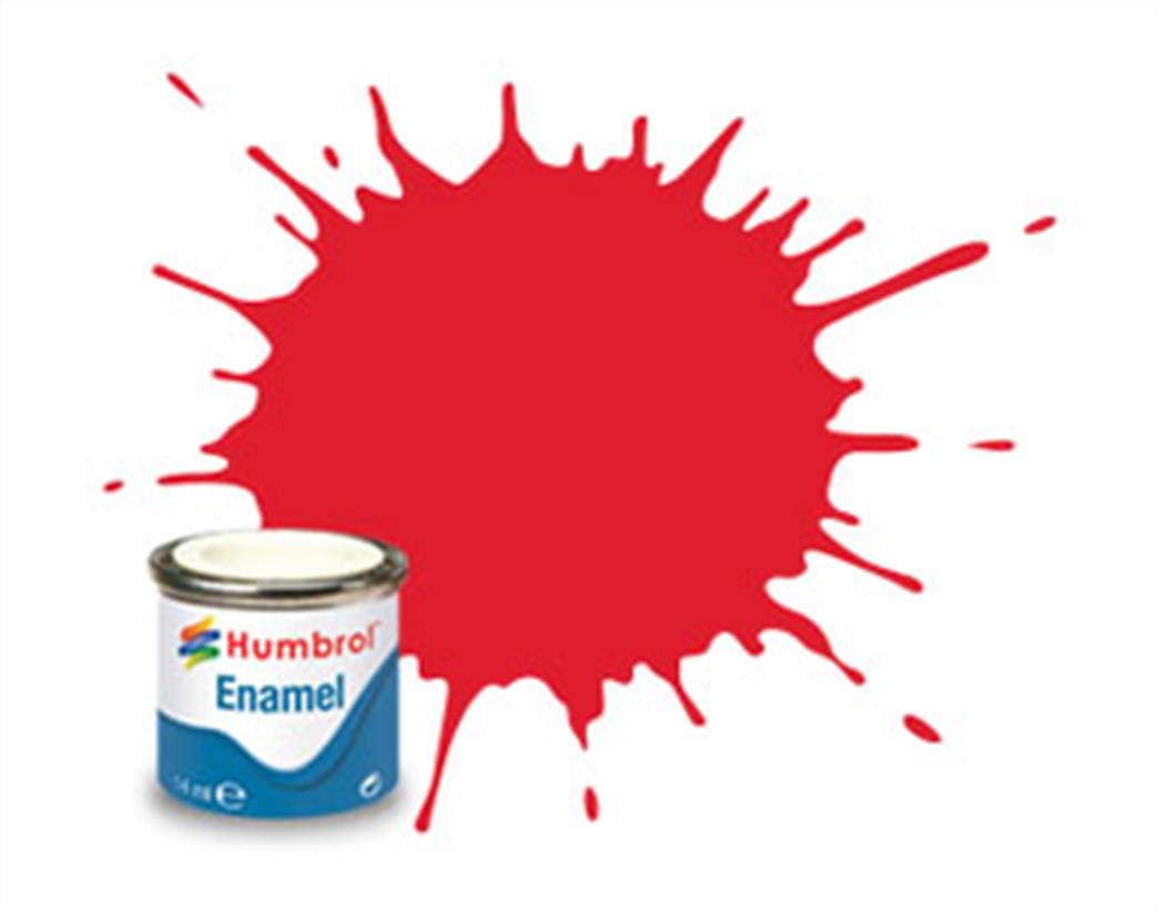 Humbrol  E14/19 19 Gloss Bright Red Enamel Paint 14ml