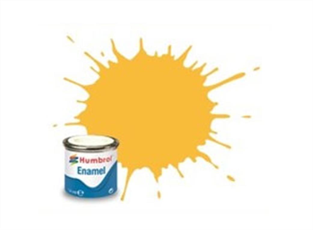 Humbrol  E14/24 24 Matt Trainer Yellow Enamel Paint 14ml