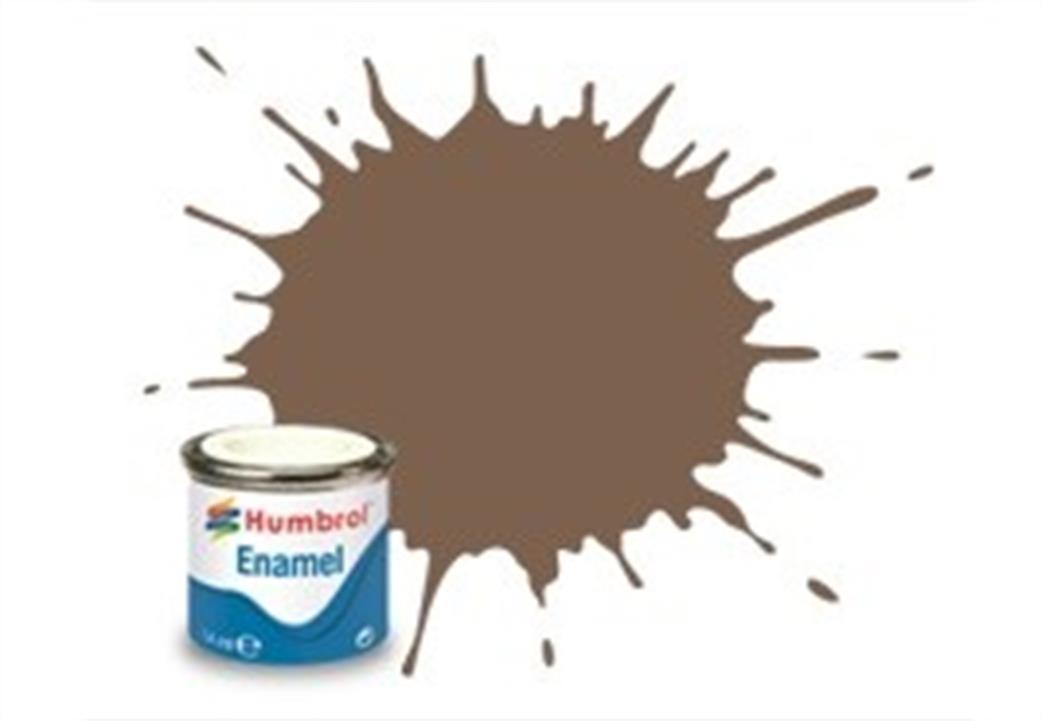 Humbrol  E14/29 29 Matt Dark Earth Enamel Paint 14ml