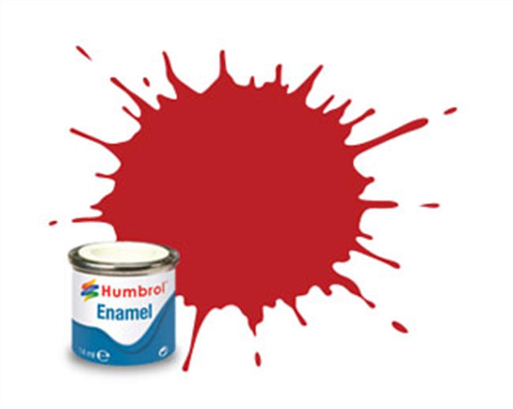 Humbrol  E14/60 60 Matt Scarlet Enamel Paint 14ml