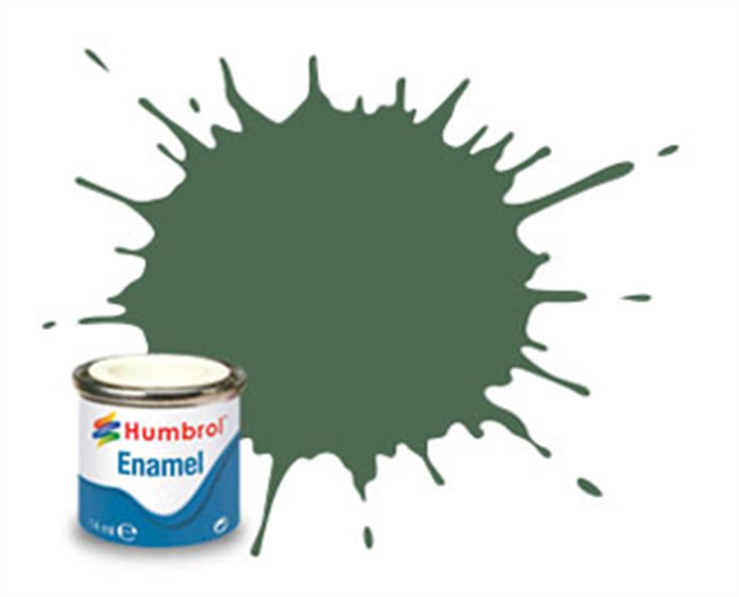 Humbrol  E14/76 76 Matt Uniform Green Enamel Paint 14ml