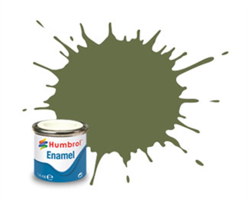 Humbrol  E14/80 80 Matt Grass Green Paint Enamel Paint 14ml