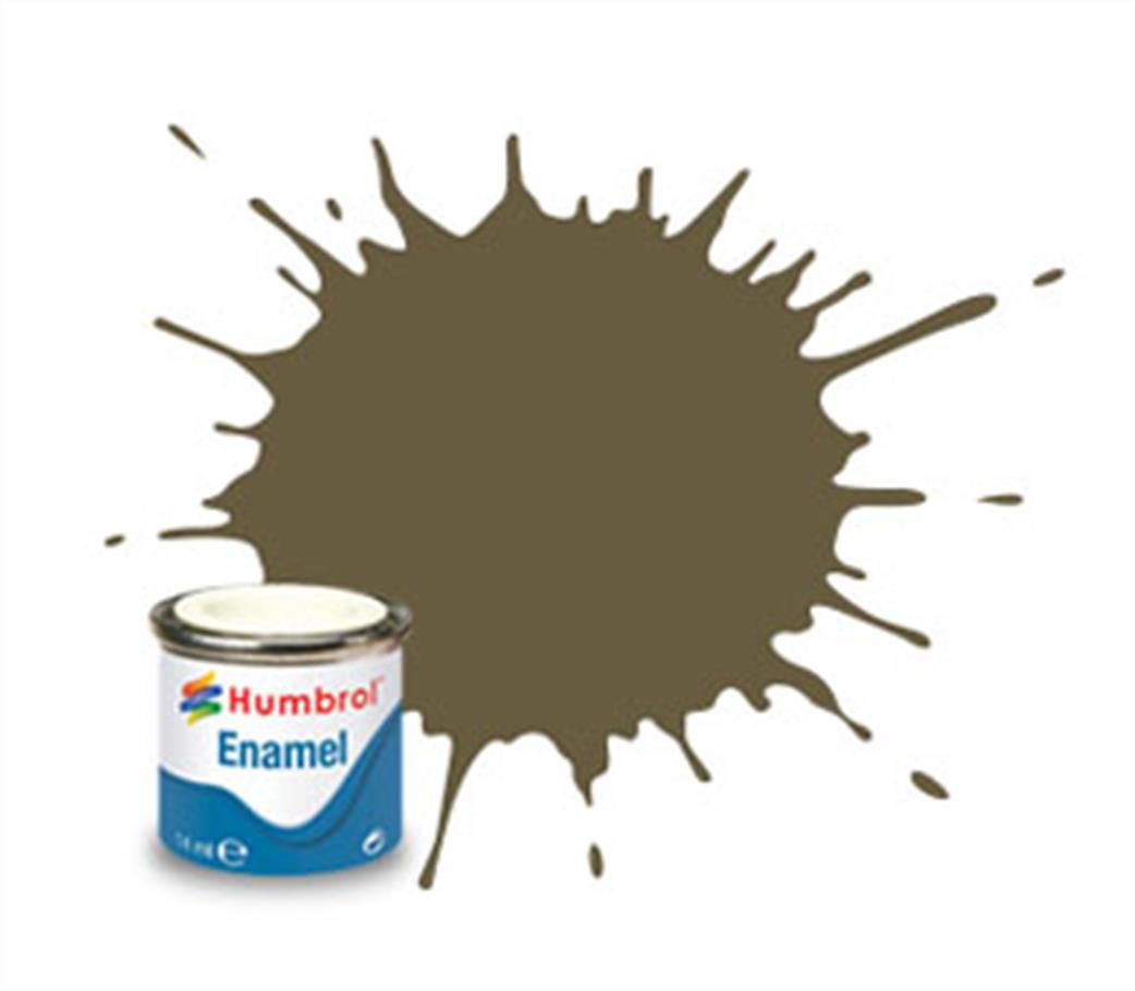 Humbrol  E14/86 86 Matt Light Olive Enamel Paint 14ml