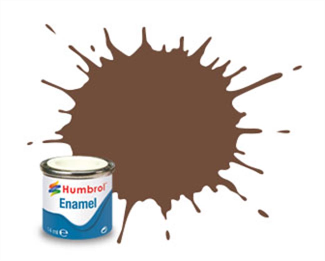 Humbrol  E14/98 98 Matt Chocolate Enamel Paint 14ml