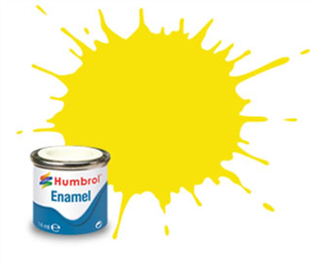 Humbrol  E14/99 99 Matt Lemon Yellow Enamel Paint 14ml