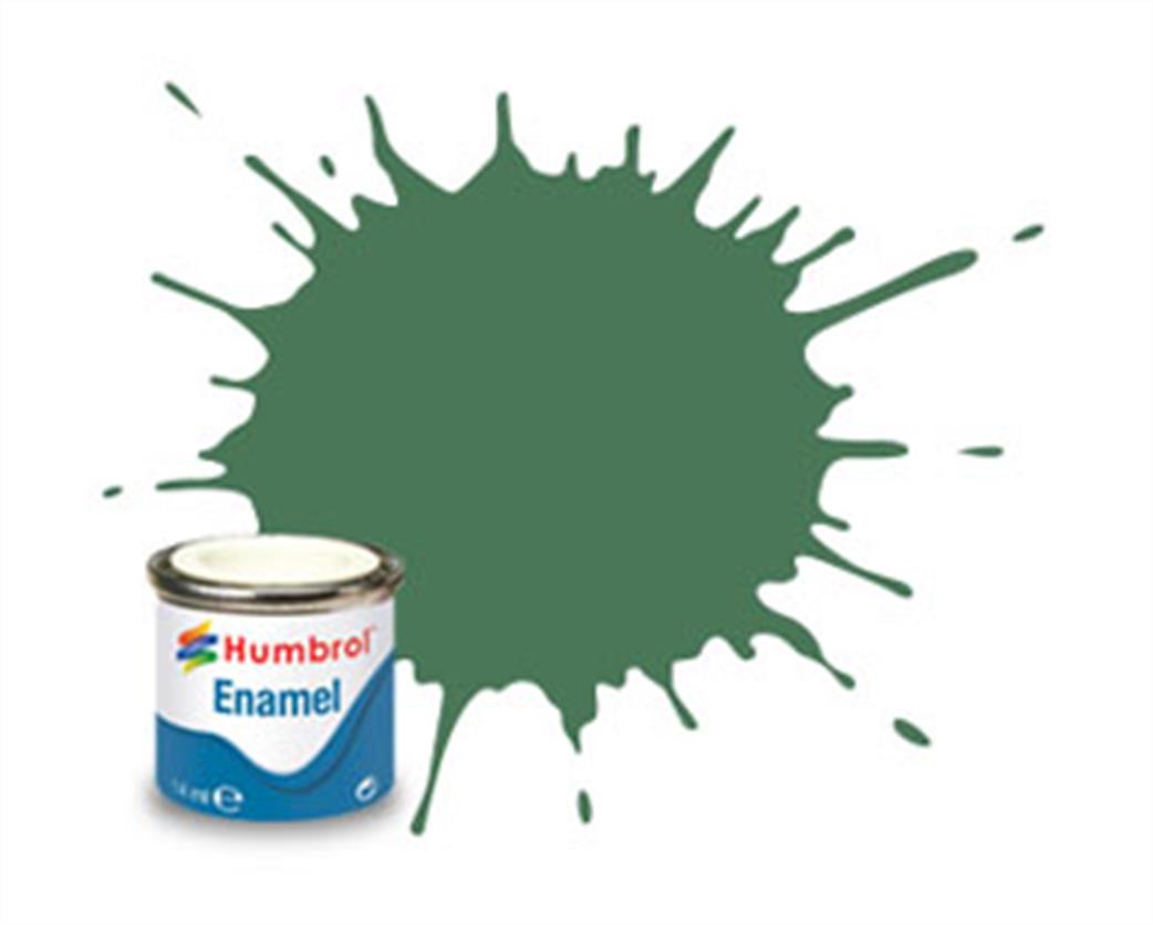 Humbrol  E14/101 101 Matt Mid Green Enamel Paint 14ml