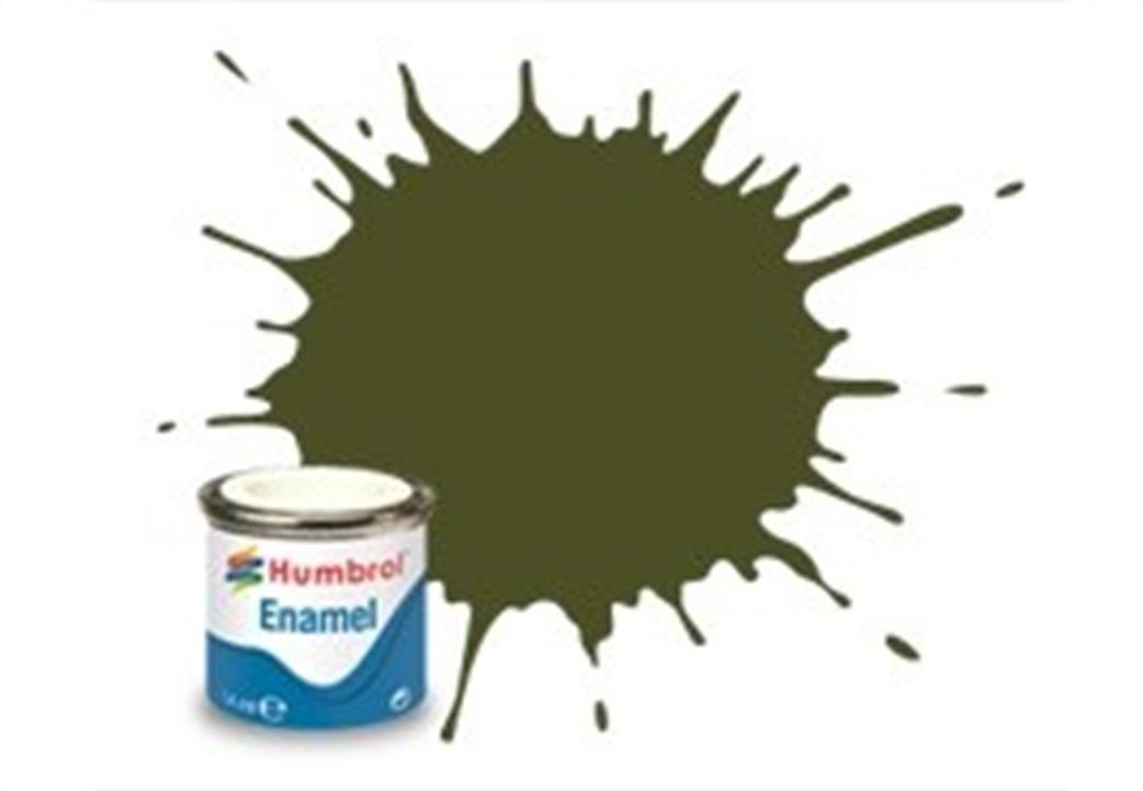 Humbrol  E14/155 155 Matt Olive Drab Enamel Paint 14ml