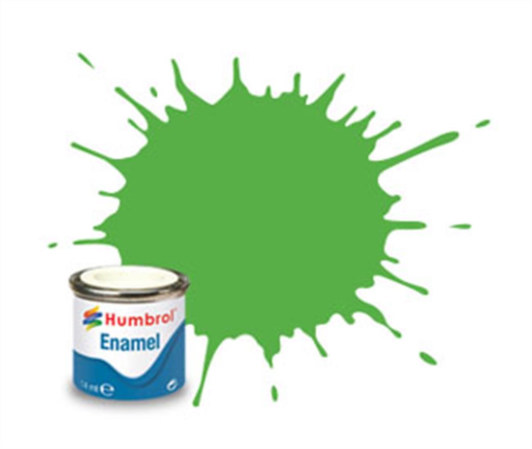 Humbrol  E14/208 208 Gloss Signal Green Enamel Paint 14ml