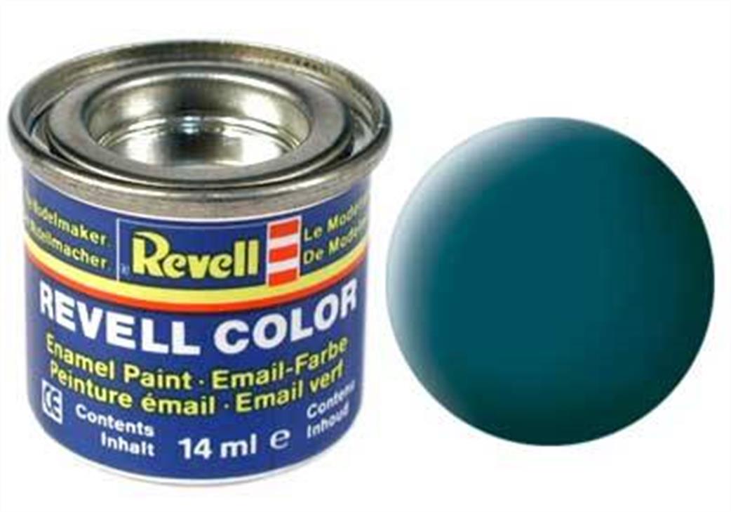 Revell  REV48 48 Matt Sea Green 14ml Enamel Paint Tinlet