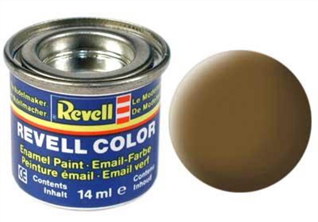 Revell  REV87 87 Matt Earth Brown 14ml Enamel Paint Tinlet