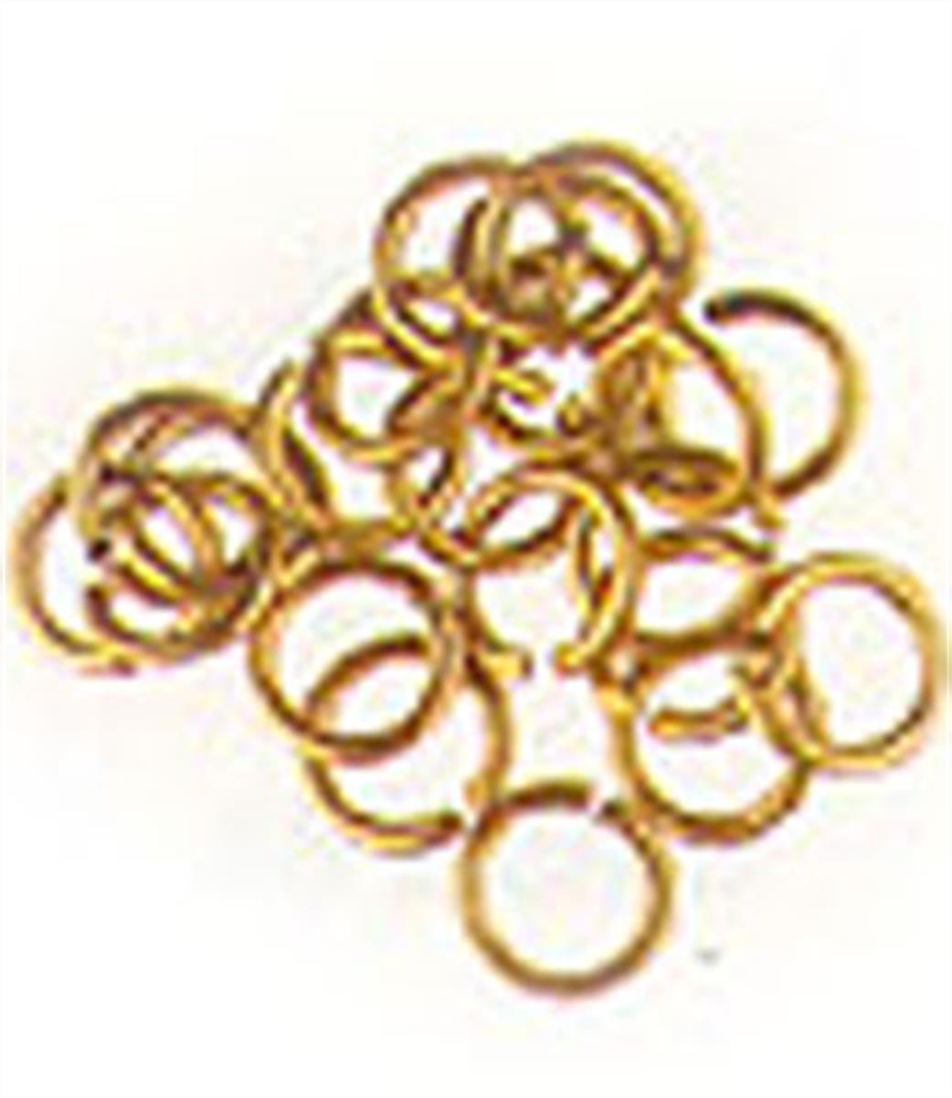 Artesania Latina  8619 Brass Rings Large 4mm 75 per pack (8110)