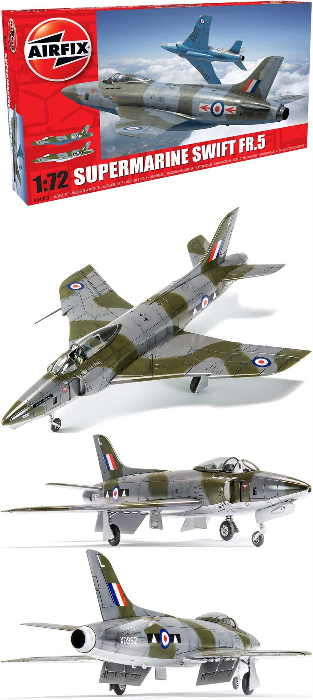 Airfix 1/72 A04003 Supermarine Swift F.R. Mk5 Jet Kit