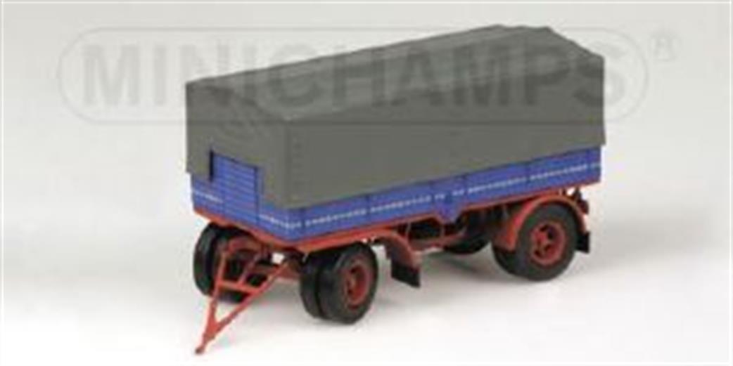 Minichamps 1/43 159092 Trailor Blue & Red