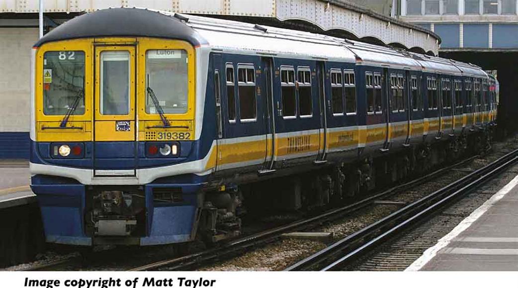 Graham Farish N 372-876 Thameslink 319382 4 Car Class 319 Electric Multiple Unit Train Thameslink Livery