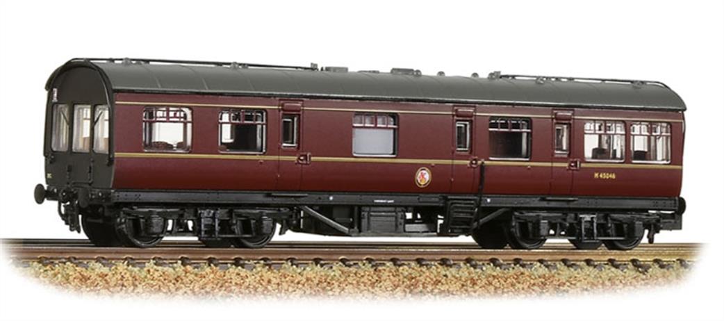 Graham Farish N 374-880 BR ex-LMS 50ft Inspection Saloon  BR Maroon with Black Ends