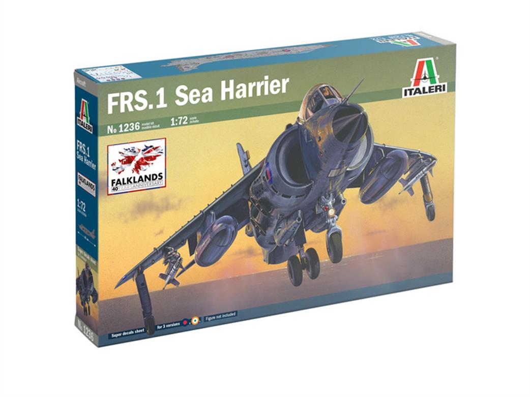 Italeri 1/72 1236 RN Sea Harrier FRS1 VTOL Fighter Kit