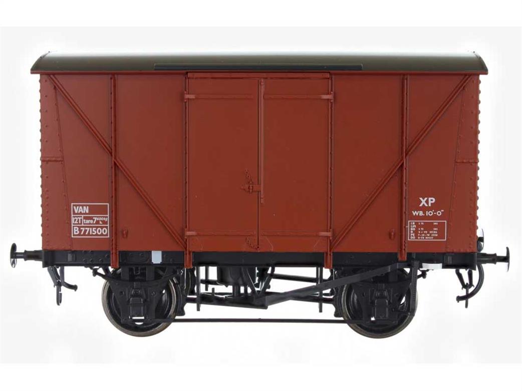 Dapol O Gauge 7F-056-019 BR B771500 Diagram 1/213 12-Ton Plywood Sided Ventilated Box Van RTR