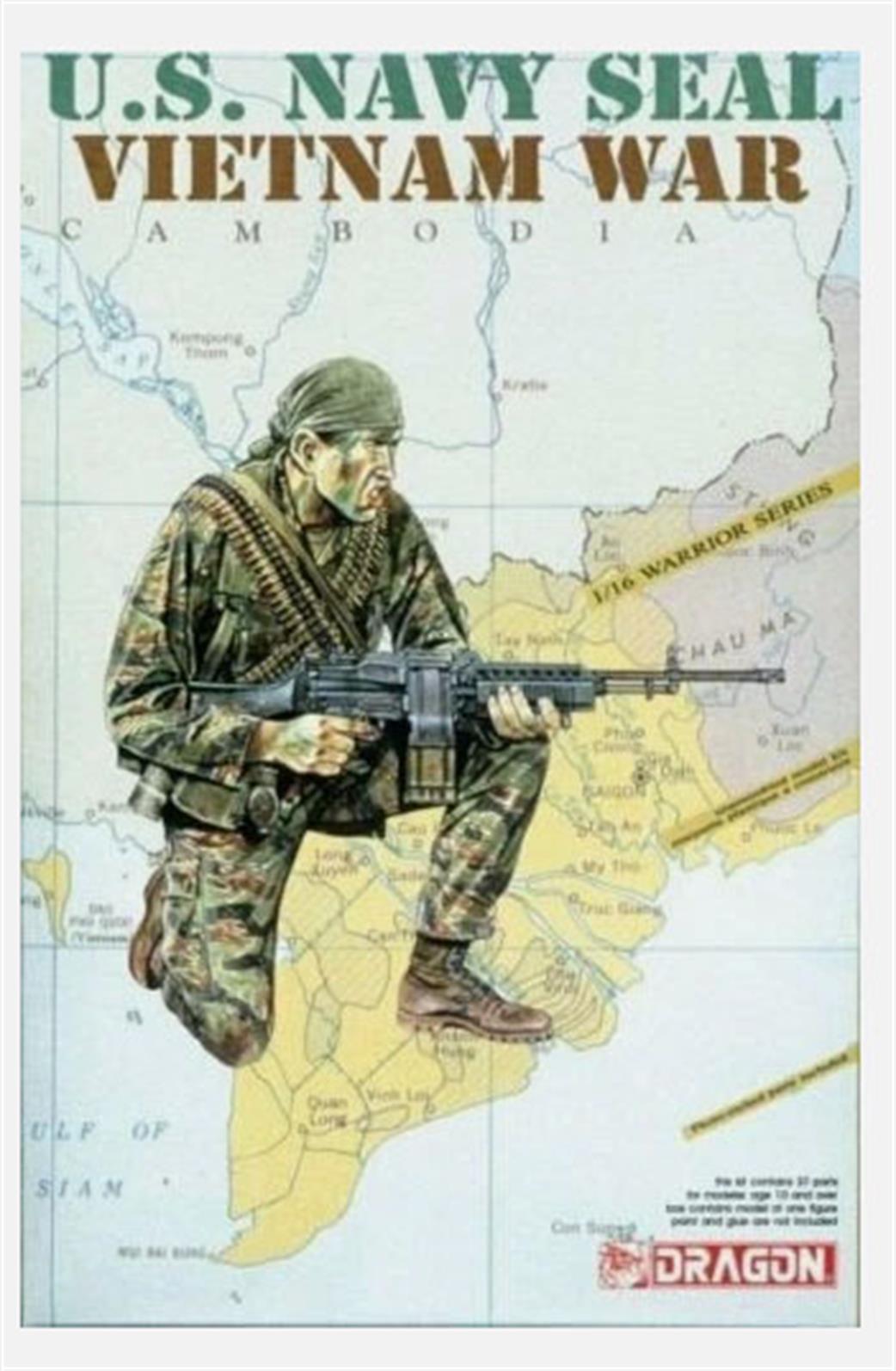 Dragon Models 1/16 1607 U.S Navy Seal Vietnam War  Figure Kit