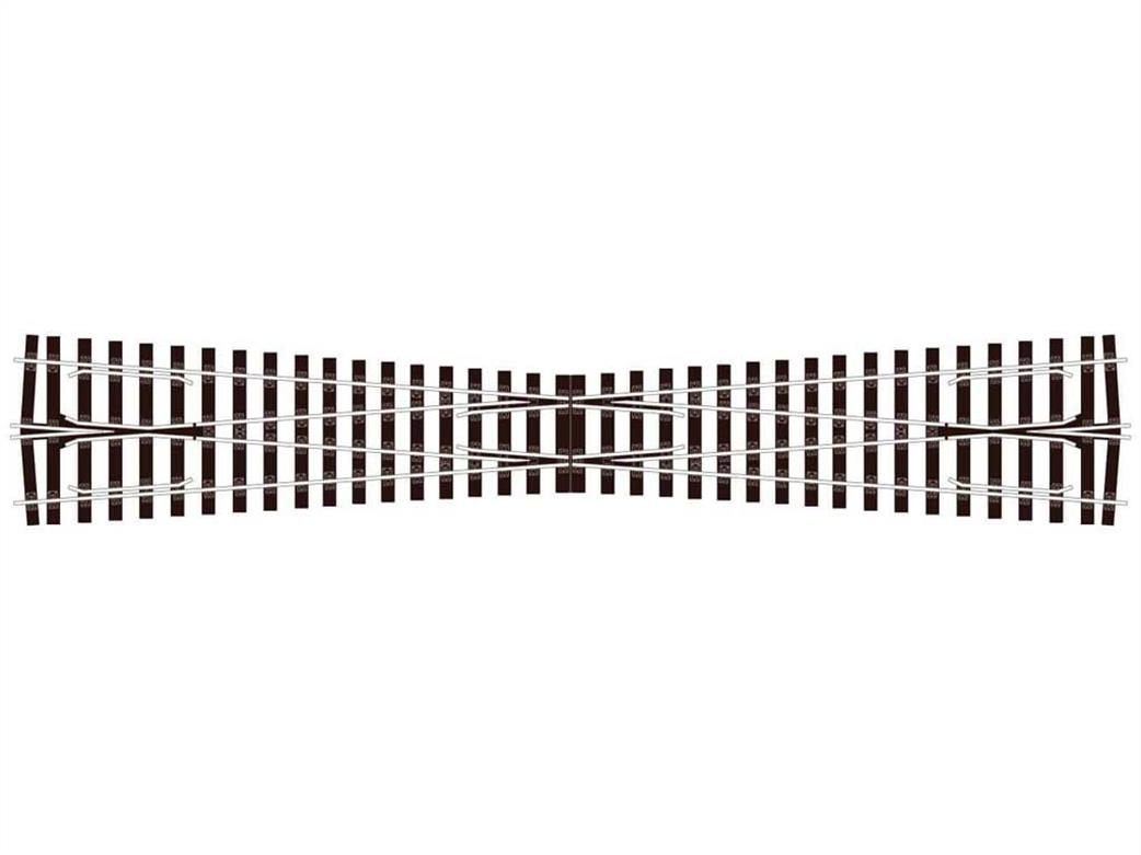 Peco O Gauge SL-E794BH Diamond Crossing Code 124 Bullhead Electrofrog