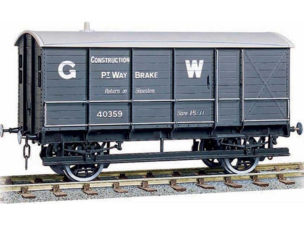 Parkside Kits O Gauge PS602 W-602 GWR Permanent Way Brake Van Plastic Kit