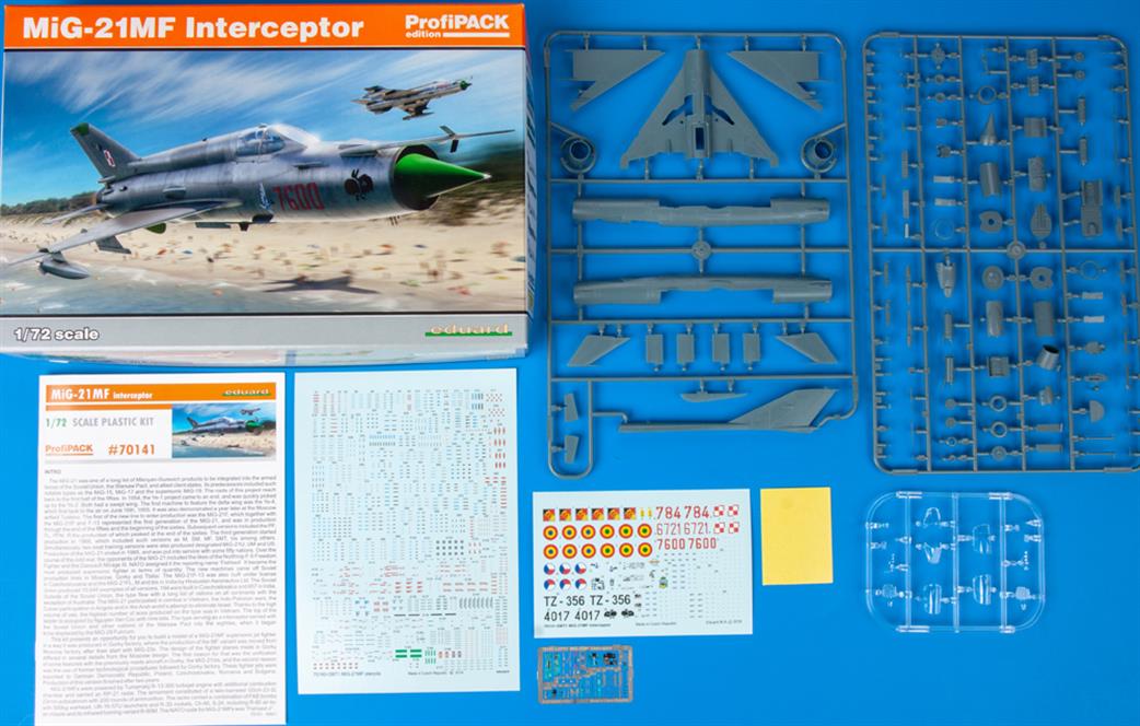 Eduard 1/72 70142 Mig-21MF Russian Interceptor Profipak Plastic Kit