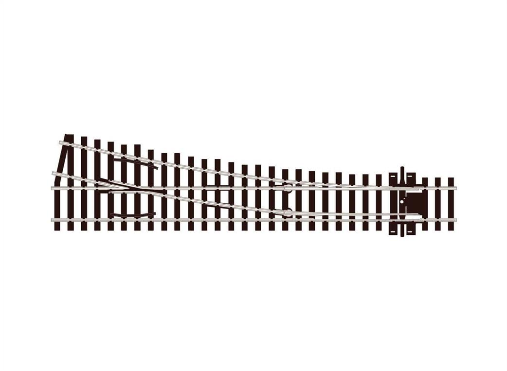 Peco OO/HO SL-E195 Medium Radius Right Electrofrog Code 75 Turnout